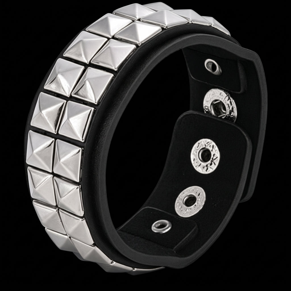 Metal Leather Bracelet