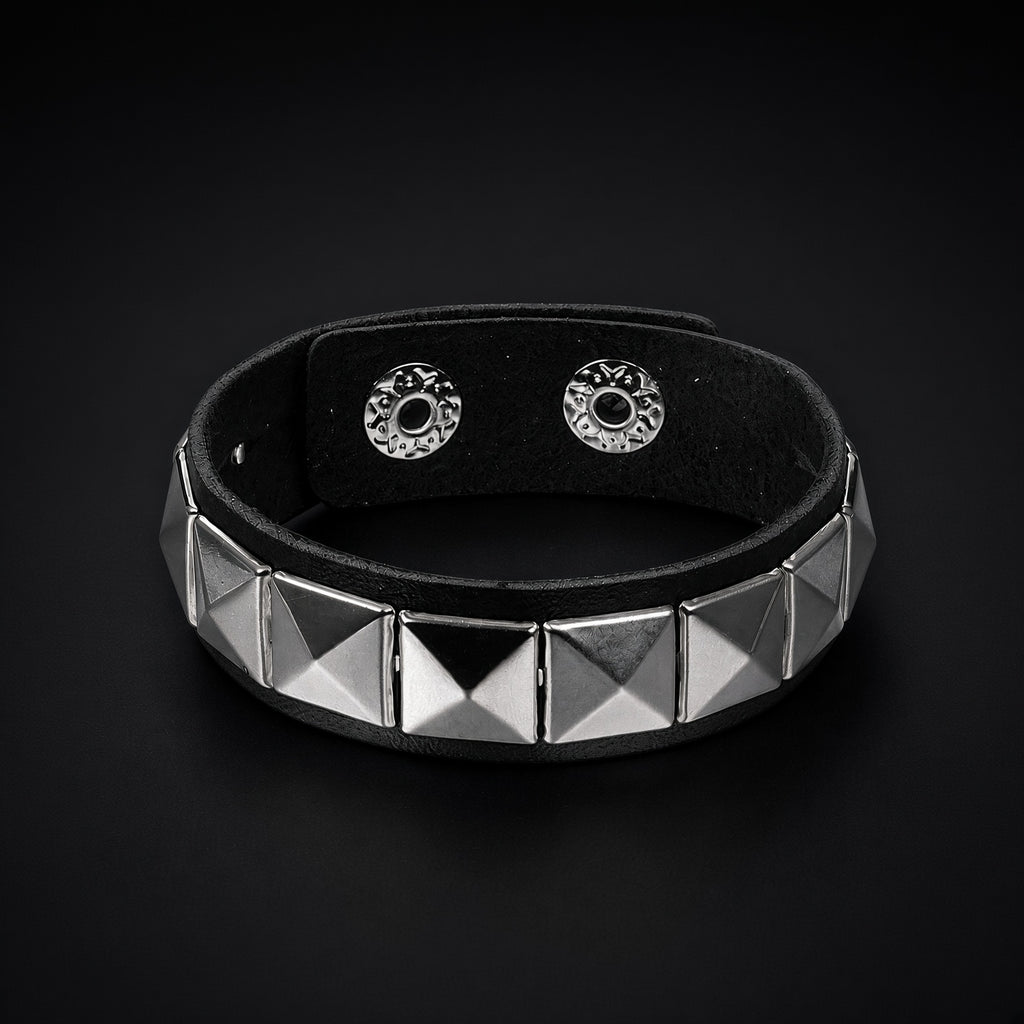 Metal Leather Bracelet